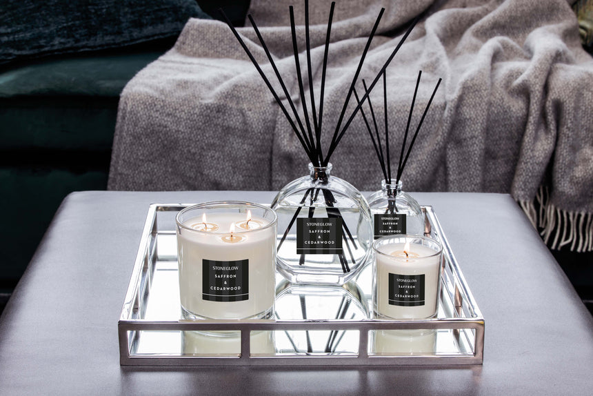 Stoneglow Modern Classics Collection Reed Diffuser, Saffron & Cedarwood