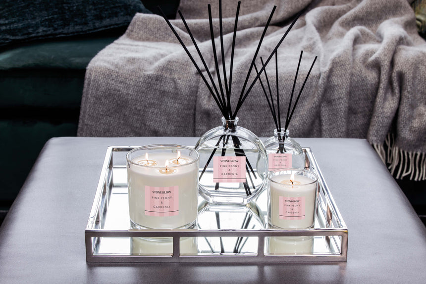 Stoneglow Modern Classics Collection Scented Candle, Pink Peony & Gardenia