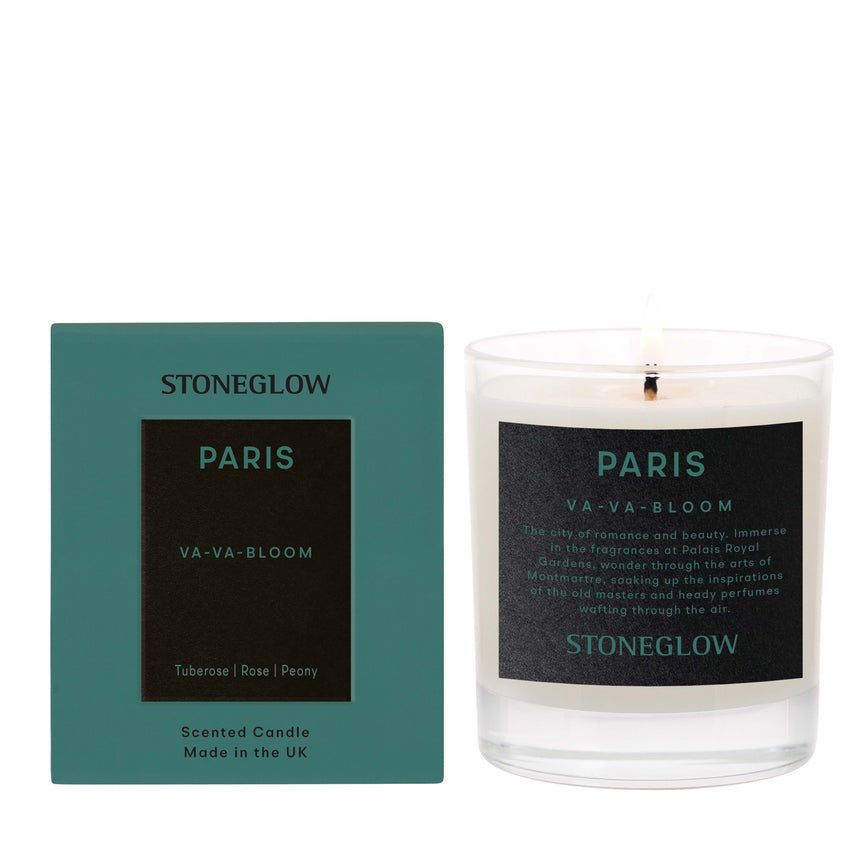 Stoneglow Explorer Collection Scented Candle, Paris (Va Va Bloom)