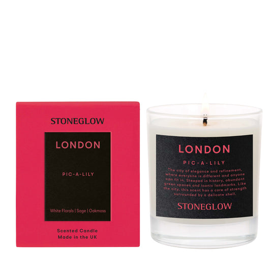 Stoneglow Explorer Collection Scented Candle, London (Pic a Lily)
