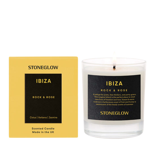Stoneglow Explorer Collection Scented Candle, Ibiza ( Rock & Rose)