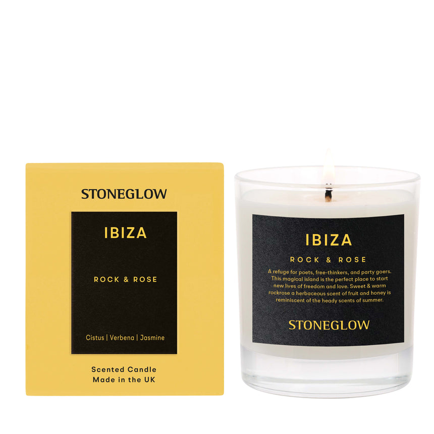 Stoneglow Explorer Collection Scented Candle, Ibiza (Rock & Rose)