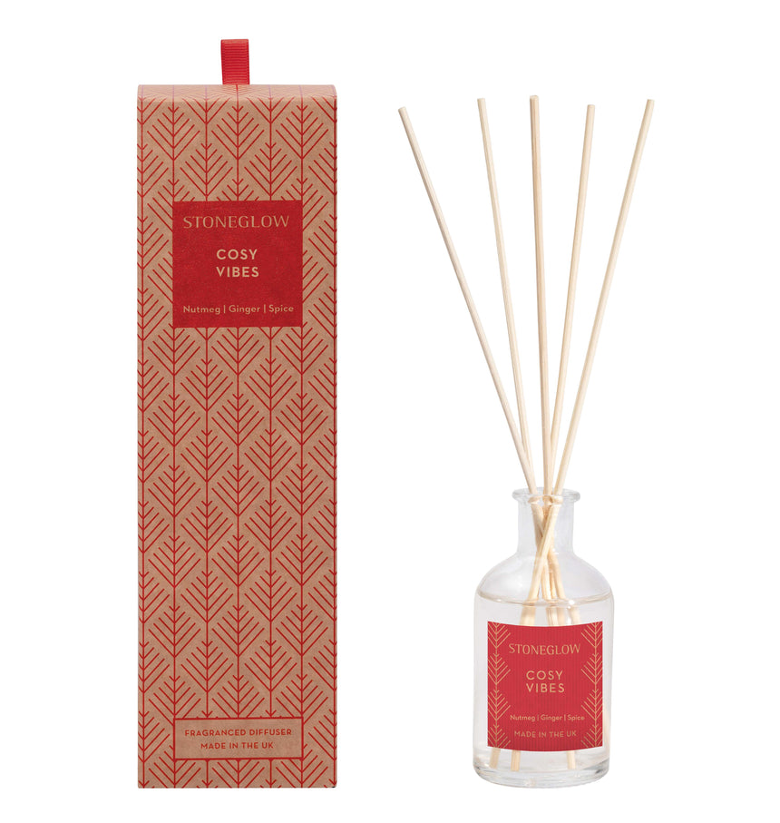 Stoneglow Cosy Vibes Reed Diffuser, Nutmeg & ginger