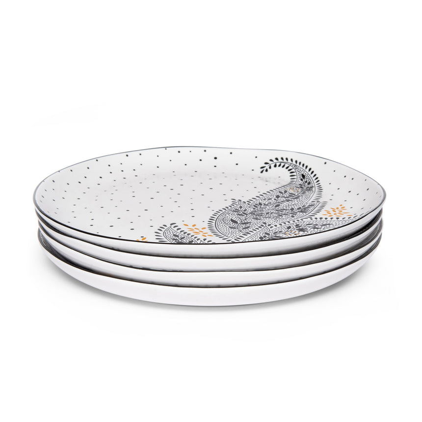 Sara Miller Artisan Noir Dinner Plate ( Set Of 4)