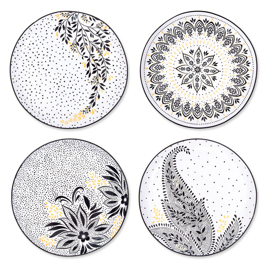 Sara Miller Artisan Noir Side Plate ( Set Of 4)