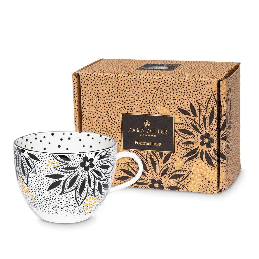 Sara Miller Artisan Noir Mug, Lotus