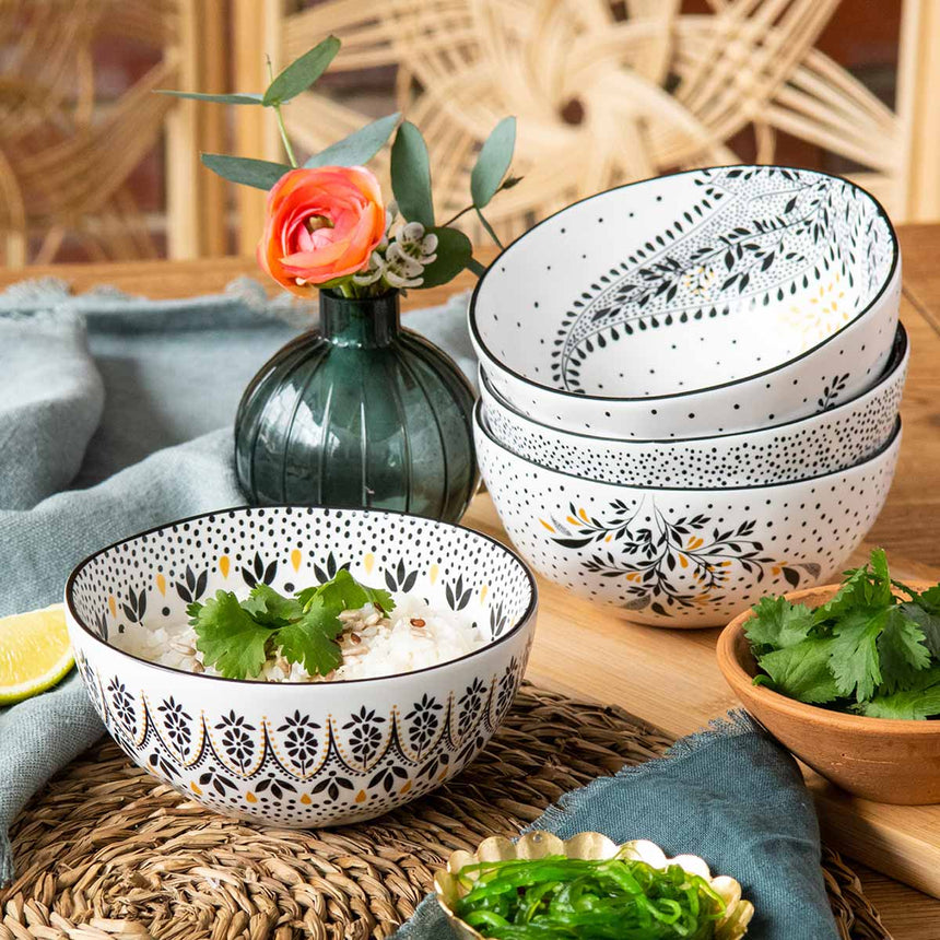 Sara Miller Artisan Noir Small Bowl ( Set Of 4)