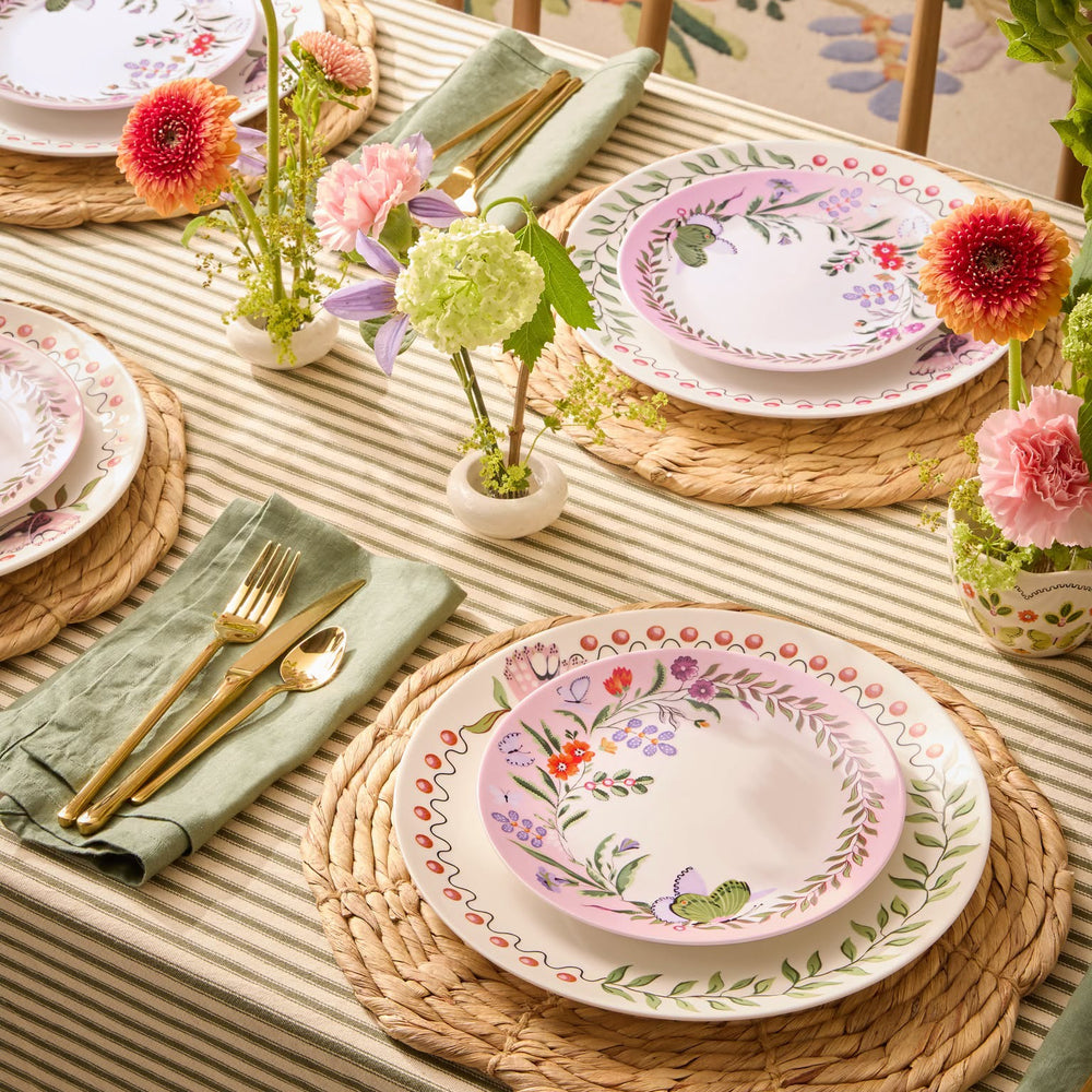 Cath Kidston Butterfly 12 Piece Dinner Set