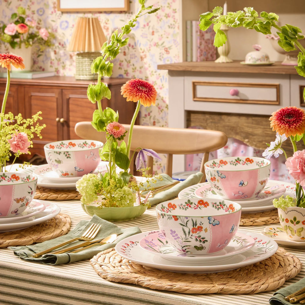 Cath Kidston Butterfly 12 Piece Dinner Set