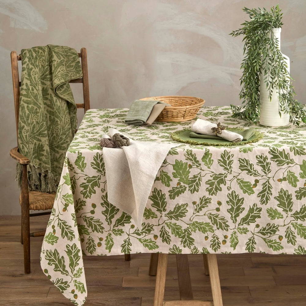 Walton & Co Acorn Pure Linen Tablecloth