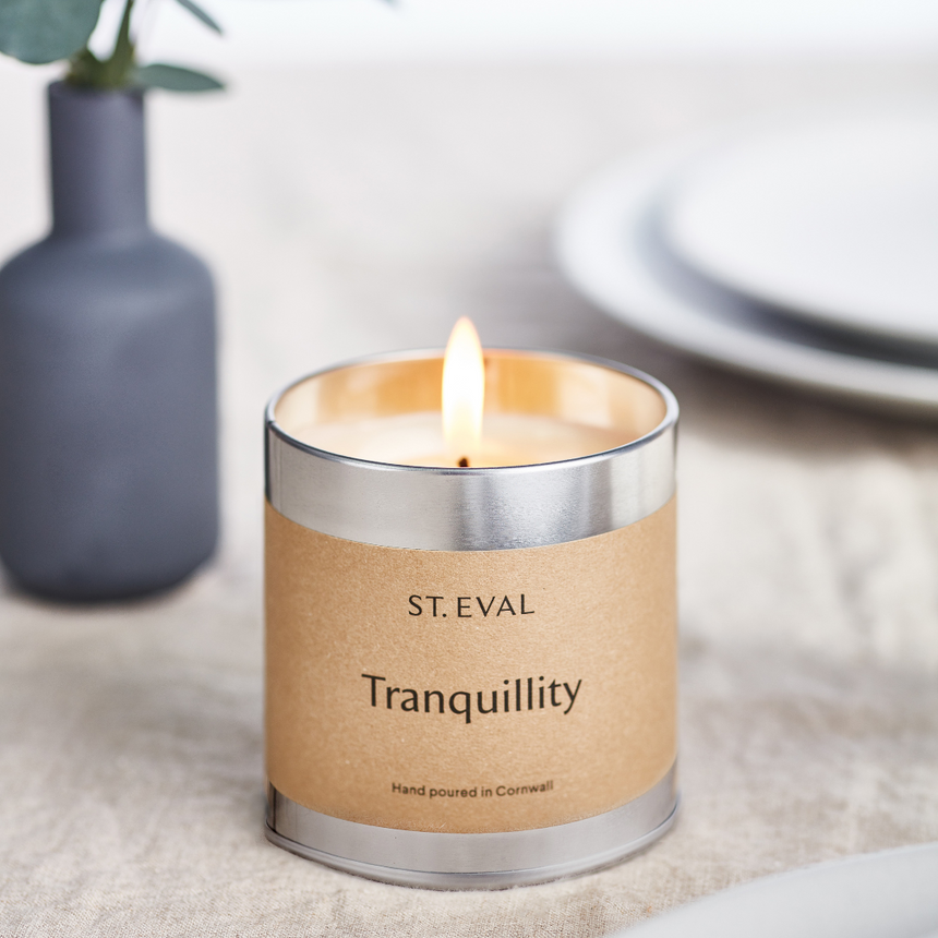 St Eval Tranquillity Scented Tin Candle