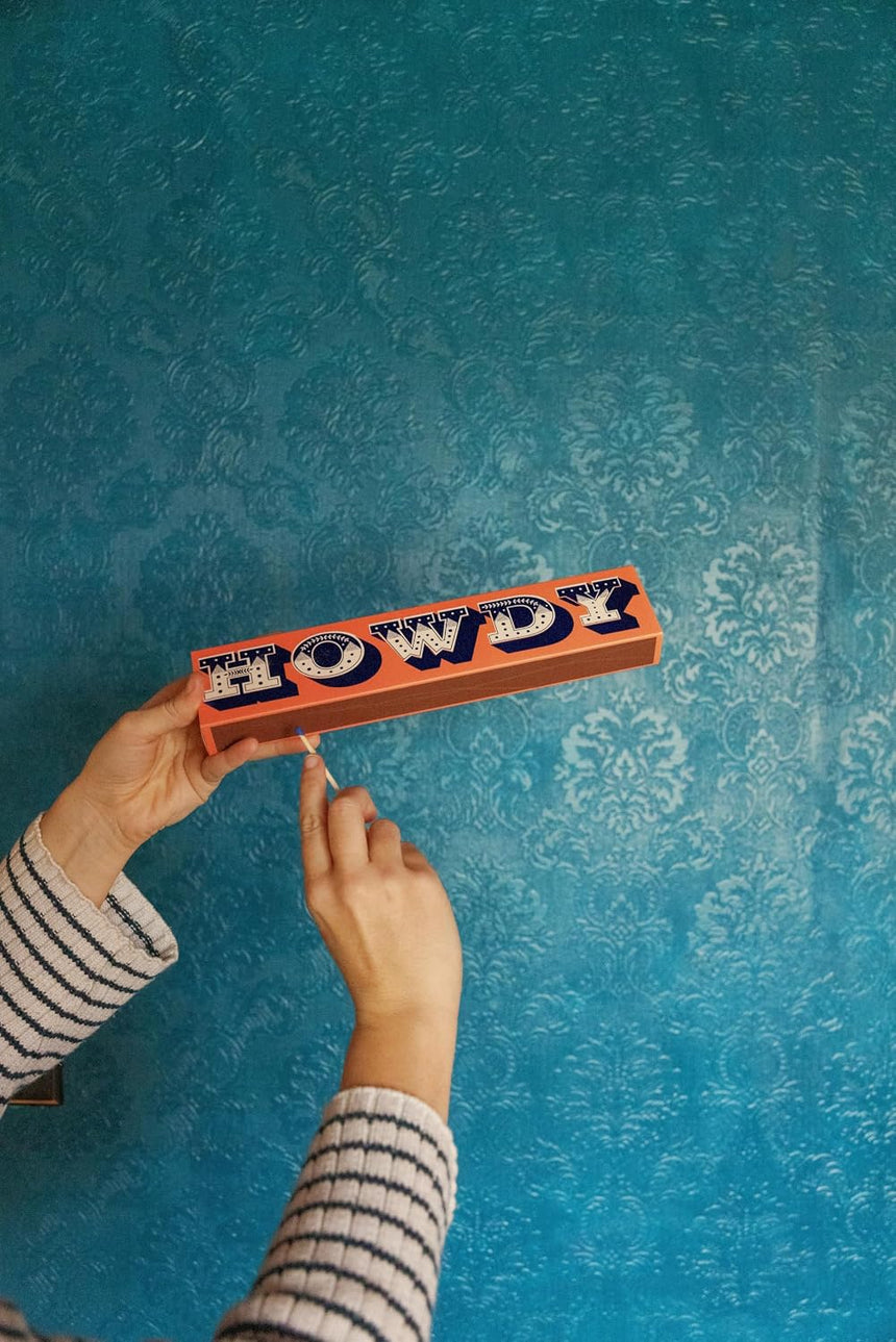 Paddywax  Extra Long Luxury Matches, Howdy