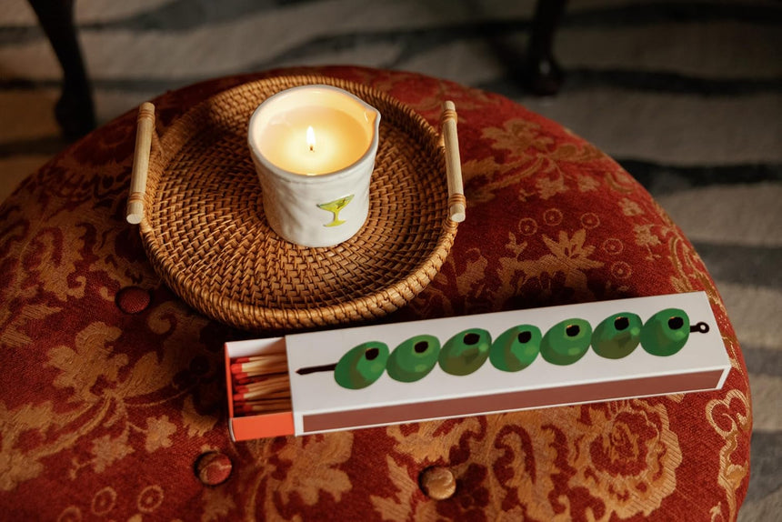 Paddywax  Extra Long Luxury Matches, Olives