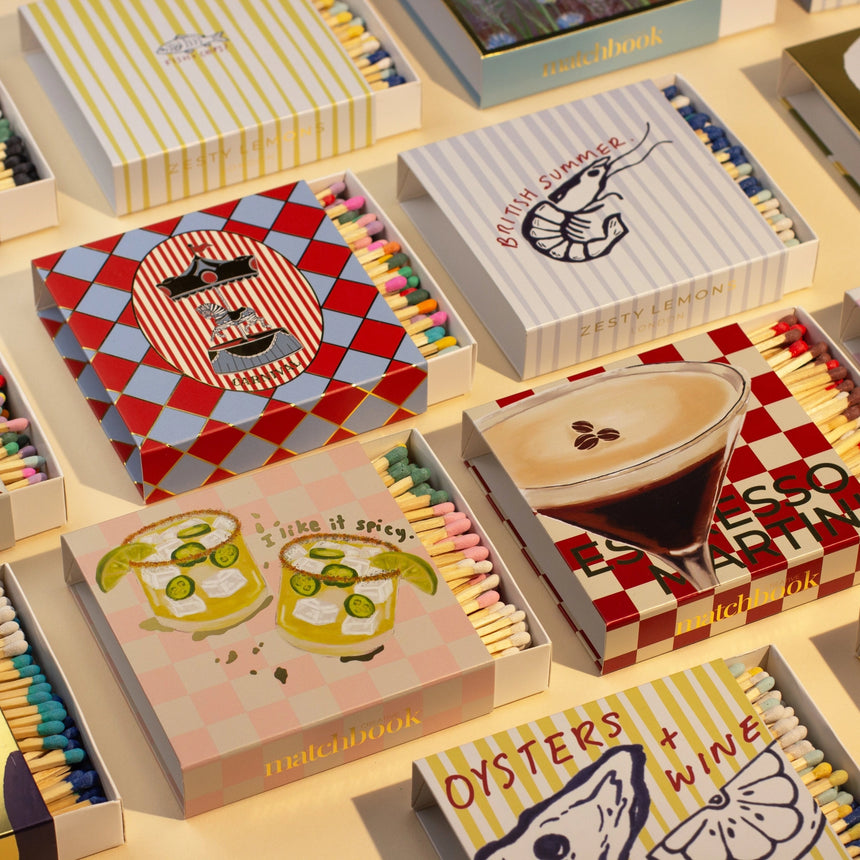 Matchbook Creative Luxury Matches, Carnival Zebra