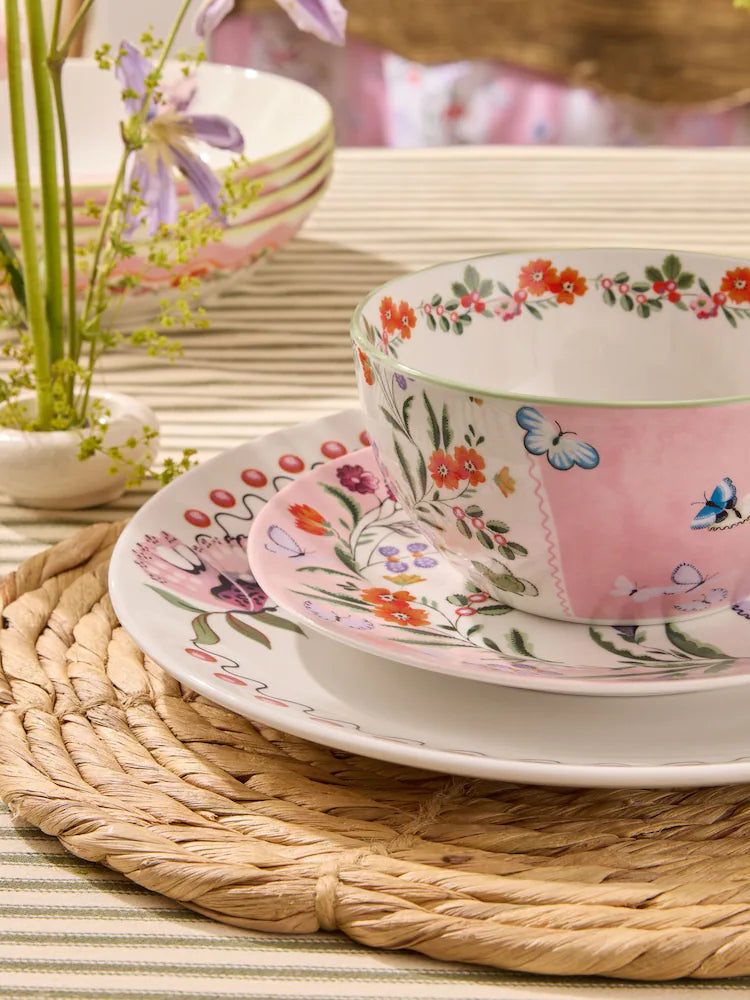 Cath Kidston Butterfly Cereal  Bowls ( Set Of 4)