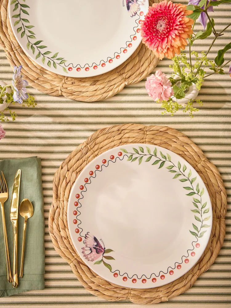 Cath Kidston Butterfly Dinner Plates ( Set Of 4)