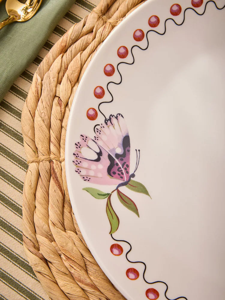 Cath Kidston Butterfly 12 Piece Dinner Set