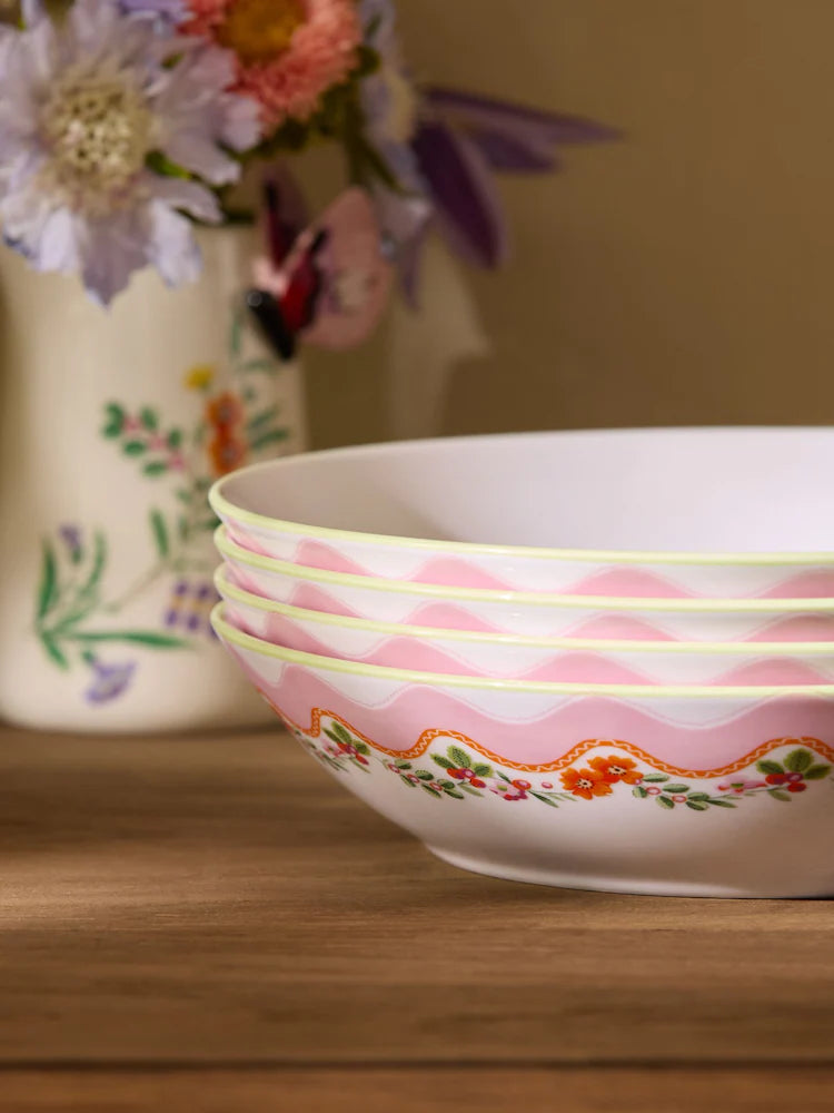 Cath Kidston Butterfly Pasta Bowls ( Set Of 4)