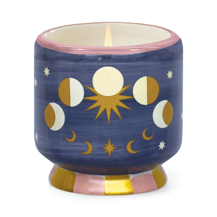 Paddywax A Dopo Moon Phases Ceramic Scented Candle, Jasmine & Rose