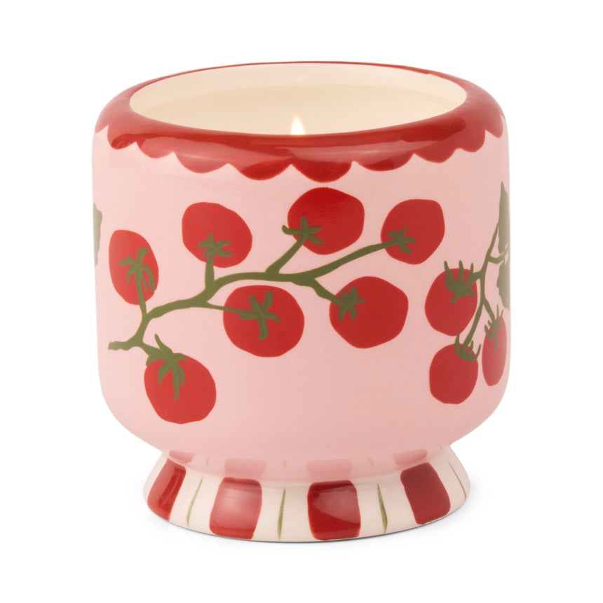 Paddywax A Dopo Tomato Vine Ceramic Scented  Candle, Heirloom Tomato