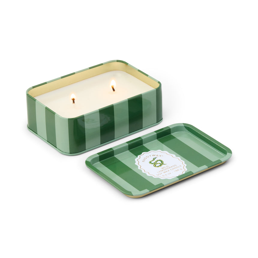 Paddywax A Dopo Snake Tin Scented Candle, Wild Lemongrass