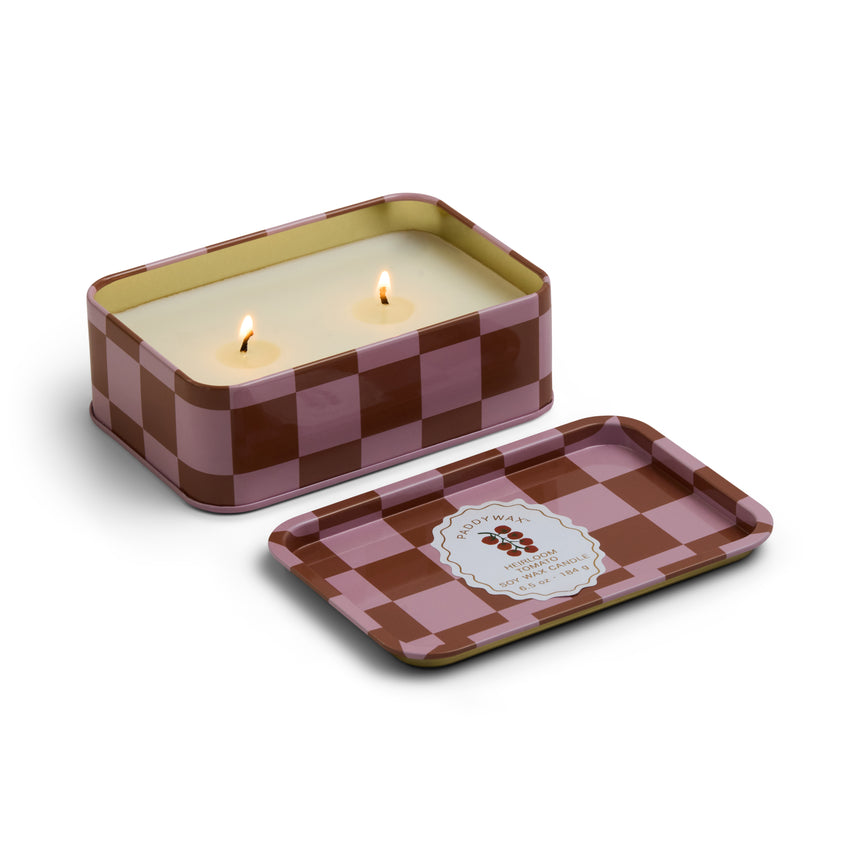 Paddywax A Dopo Heirloom Tomatoes Tin Scented Candle, Lemon & Sage