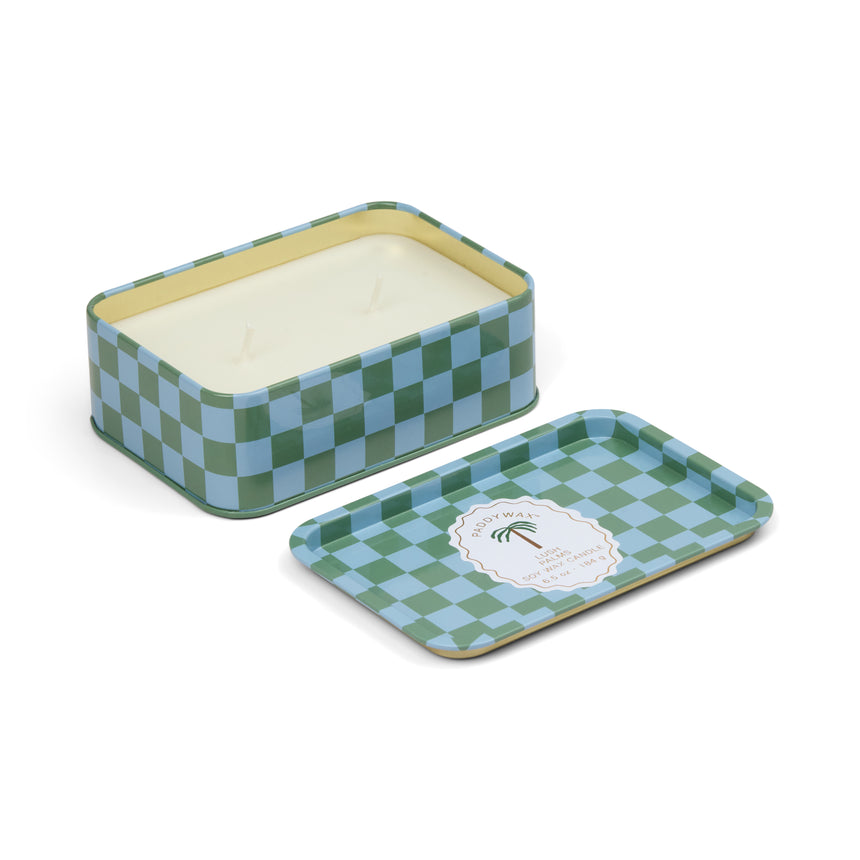 Paddywax A Dopo Lush Palms Tin Scented Candle, Sea Salt & Dewy Melon