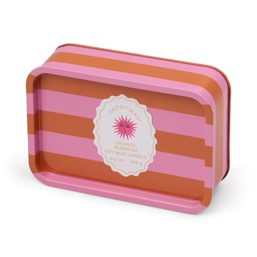 Paddywax A Dopo Sun Tin Scented Candle, Orange Blossom