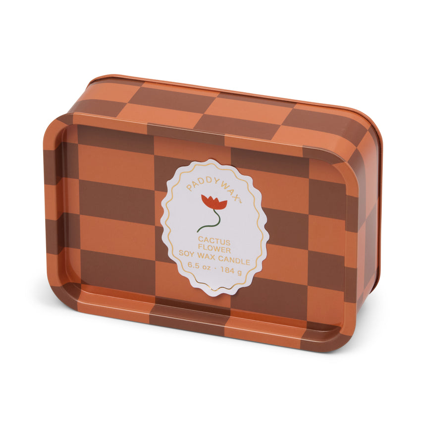 Paddywax A Dopo Cactus Flower Tin Scented Candle, Coconut & Aloe Vera