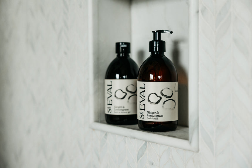 St Eval Bath & Shower Gel, Ginger & Lemongrass