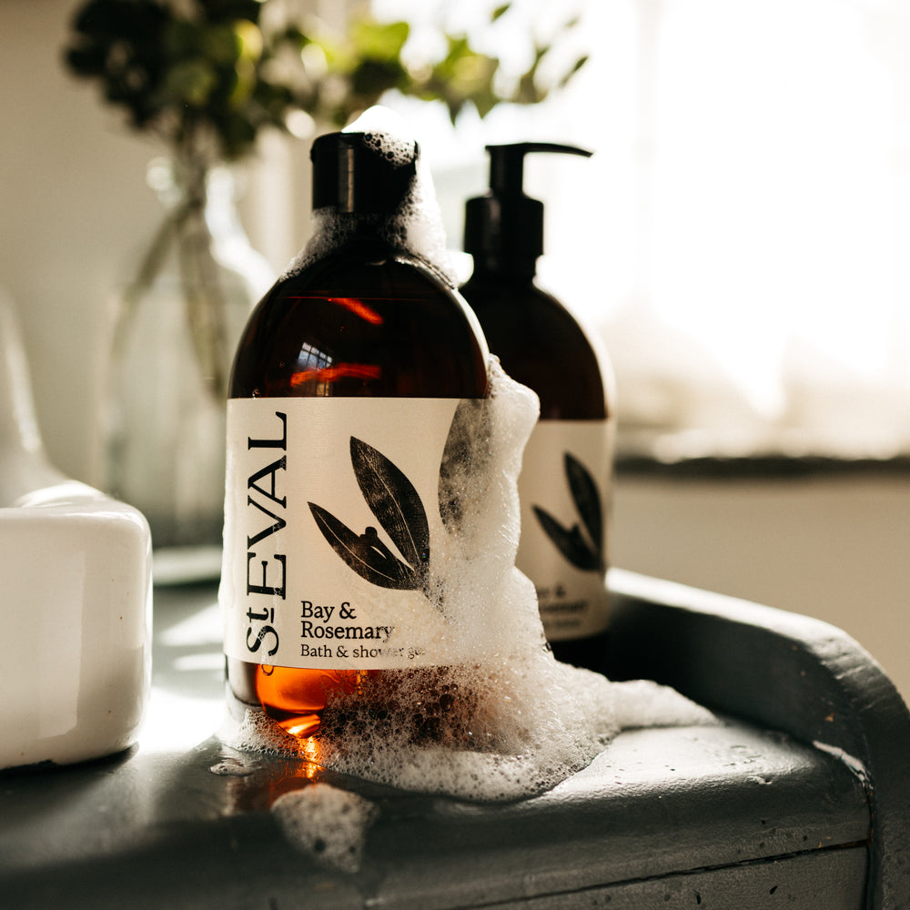 St Eval Bath & Shower Gel,  Bay & Rosemary