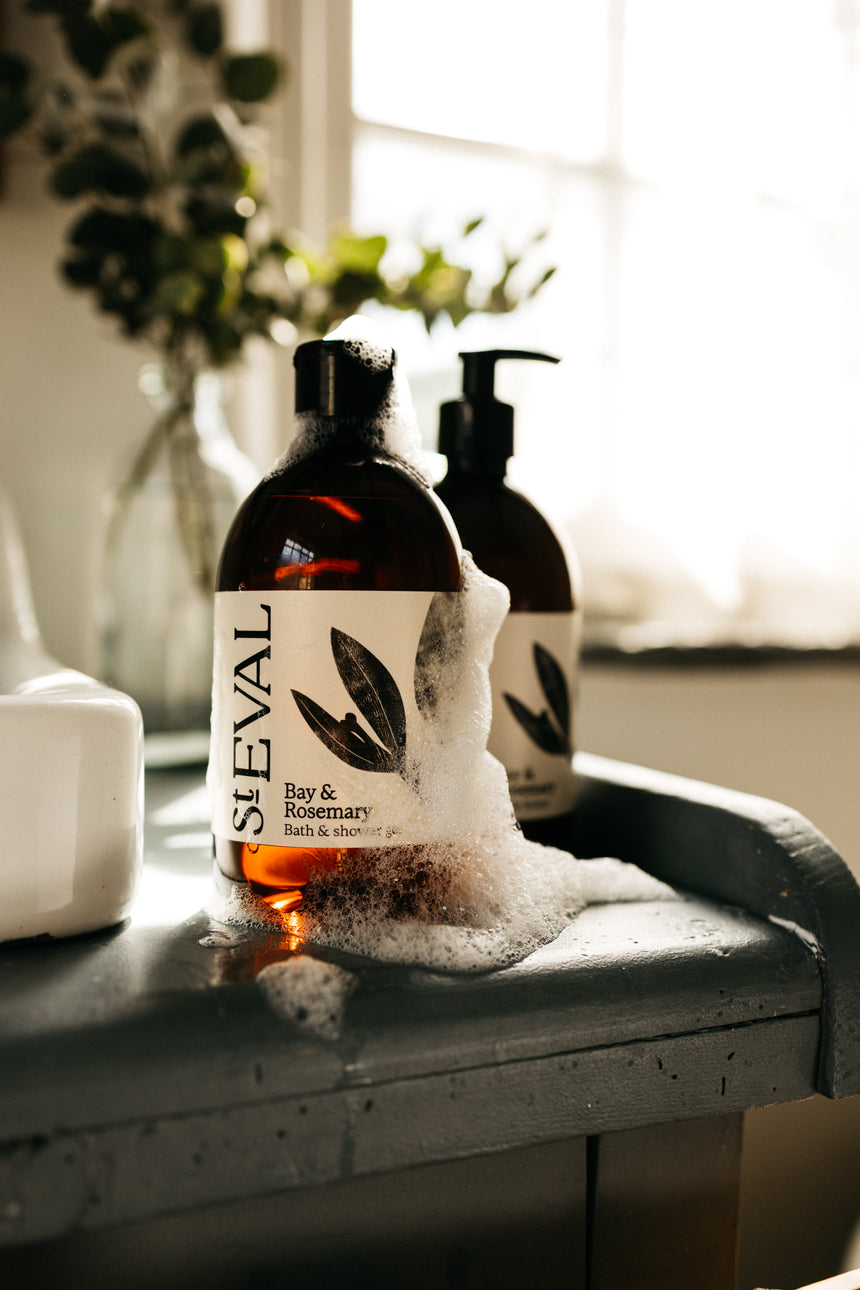 St Eval Bath & Shower Gel,  Bay & Rosemary