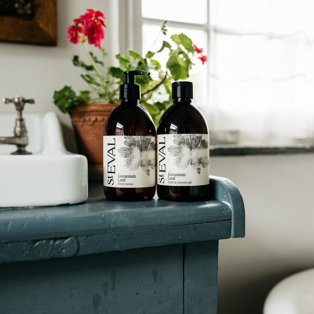St Eval Bath & Shower Gel, Geranium Leaf