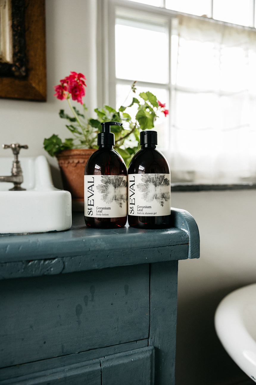 St Eval Bath & Shower Gel, Geranium Leaf