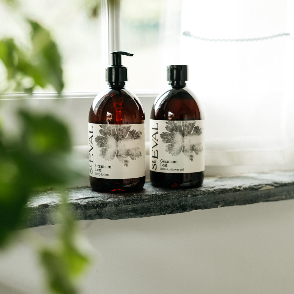St Eval Bath & Shower Gel, Geranium Leaf