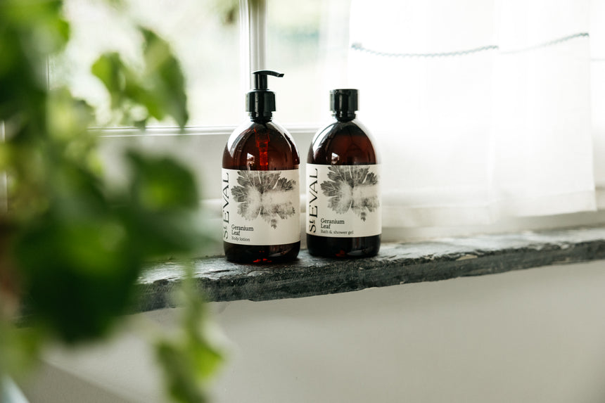 St Eval Bath & Shower Gel, Geranium Leaf