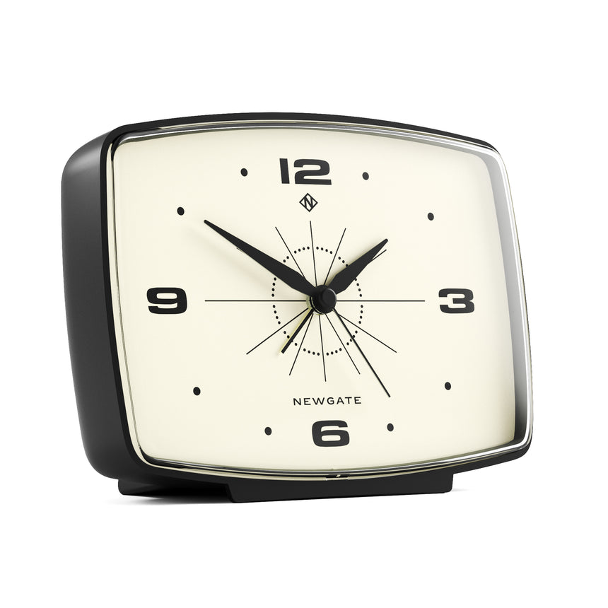 Newgate Brooklyn Alarm Clock, Black