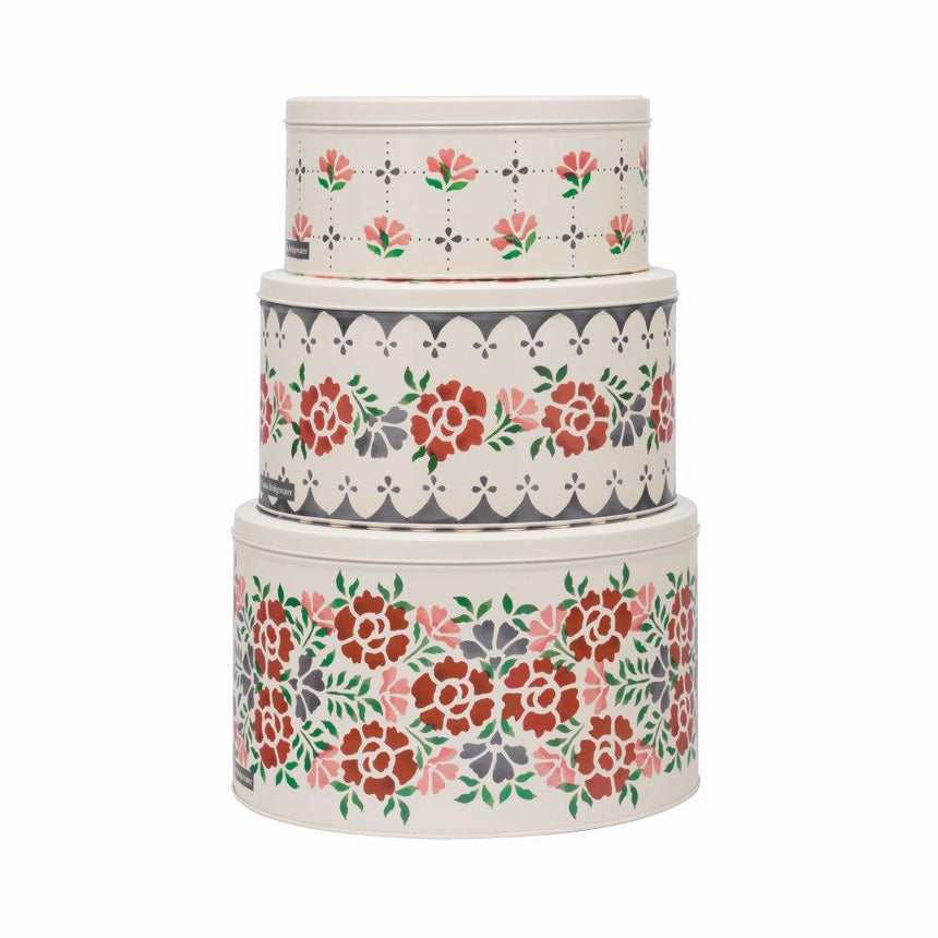 Emma Bridgewater Round Cake Tins, Antique Roses (Set Of 3)