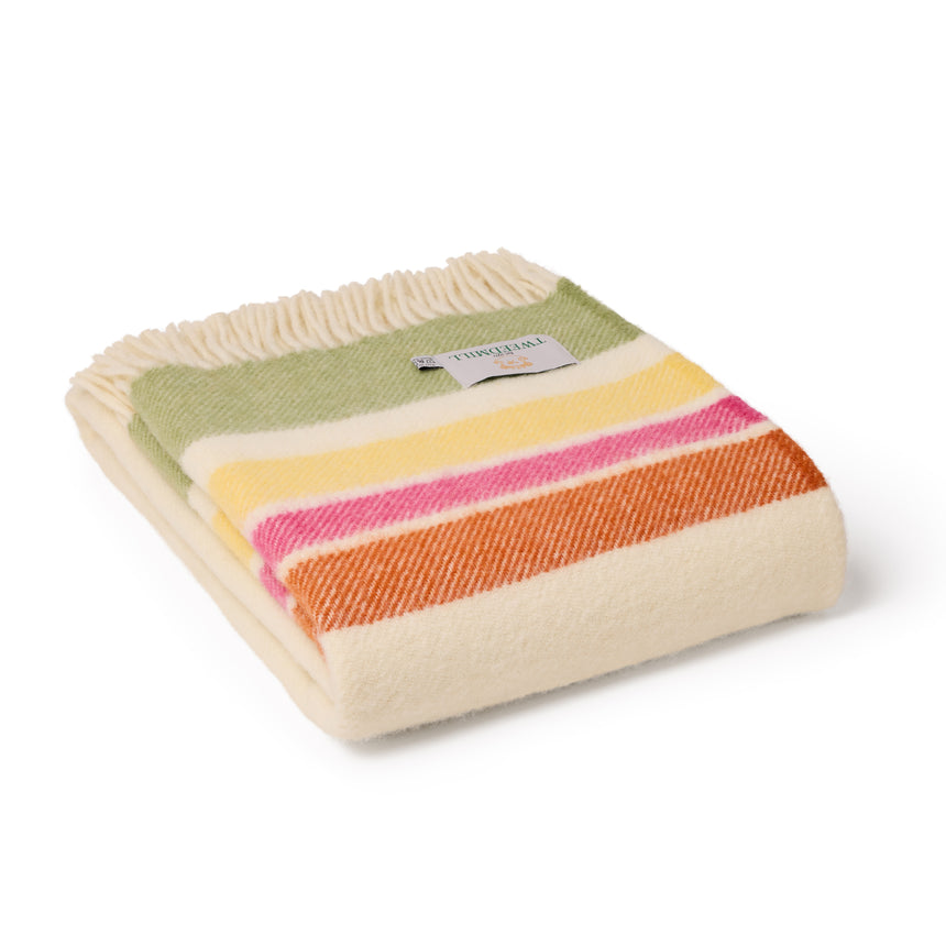 Tweedmill Alaska Pure New Wool Throw, Petal