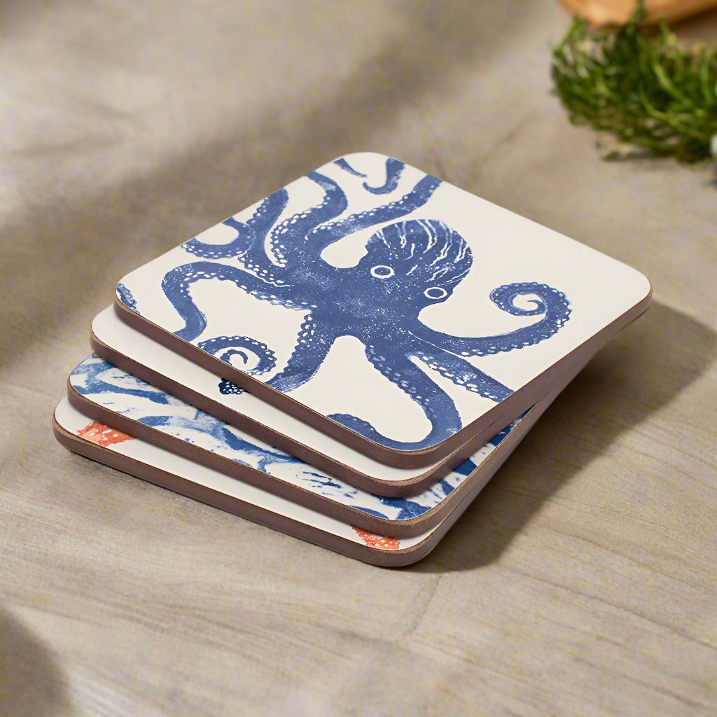 Bliss Home Sea Life Coasters, Set Of 4