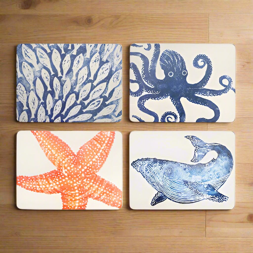 Bliss Home Sea Life Placemats, Set Of 4