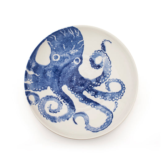 Bliss Home Supper Bowl, Blue Octopus