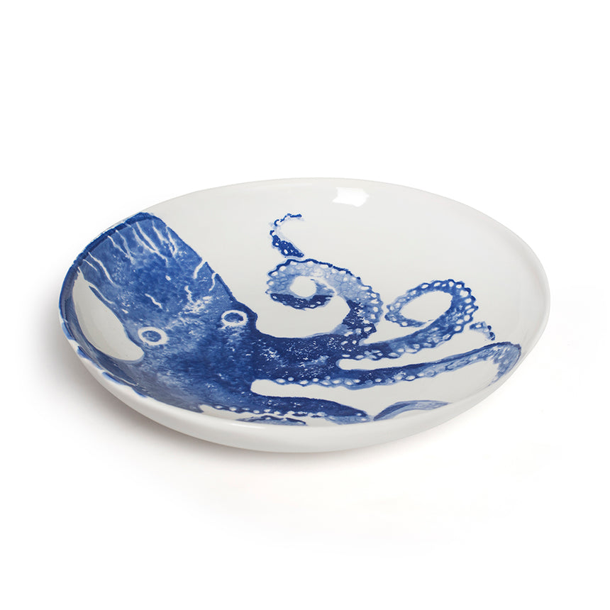 Bliss Home Supper Bowl, Blue Octopus