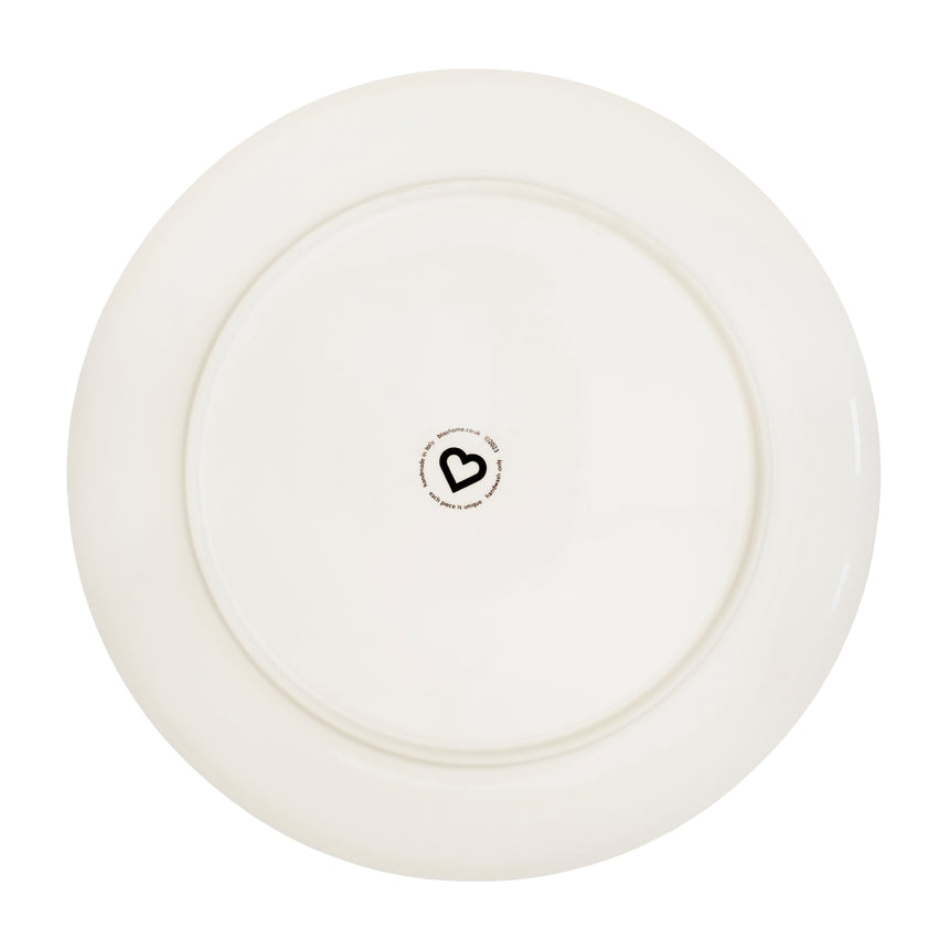 Bliss Home Yellow Tulip Rimmed Round Serving Platter