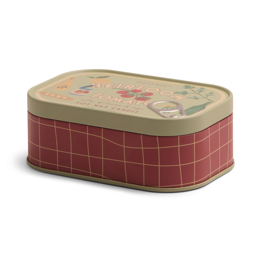 Paddywax Bistro Tomato Tin Scented Candle, Heirloom Tomato