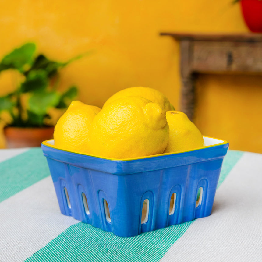 Talking Tables Bon Appetite Ceramic Punnet, Lemon