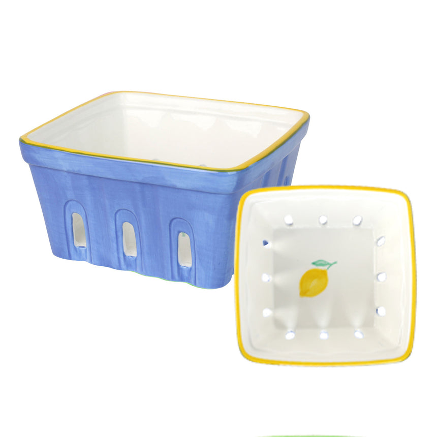 Talking Tables Bon Appetite Ceramic Punnet, Lemon