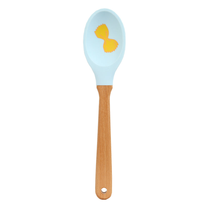 Talking Table Food Icons Silicone Stirring Spoon, Pasta