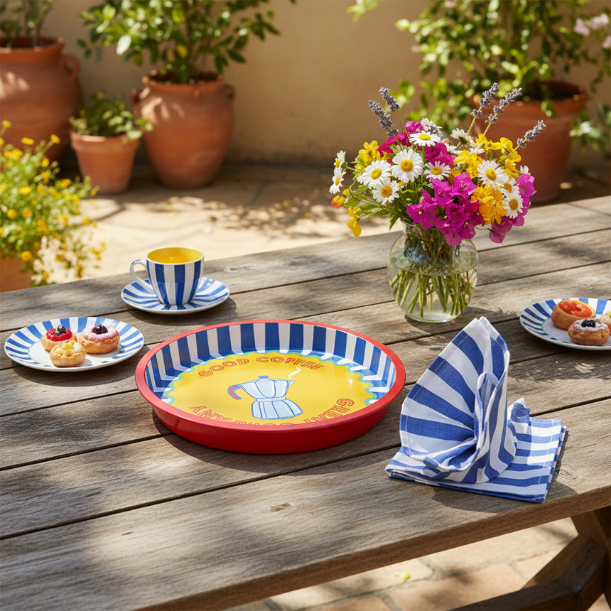 Bon Appetit Coffe Pot Deep-Well Mini Serving Tray