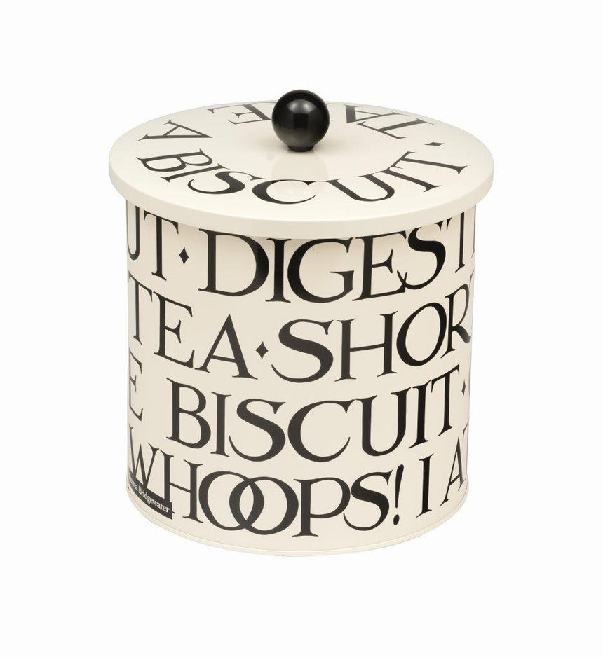 Emma Bridgewater Biscuit Barrel, Black Toast